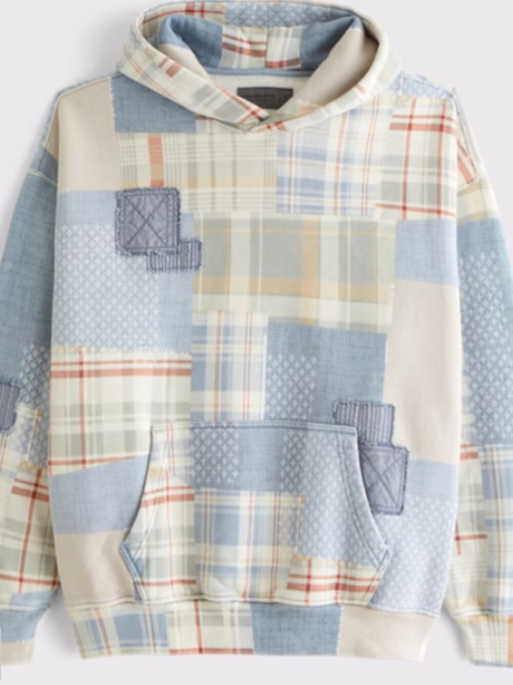 Abercrombie & Fitch Essential Popover Patchwork Hoodie